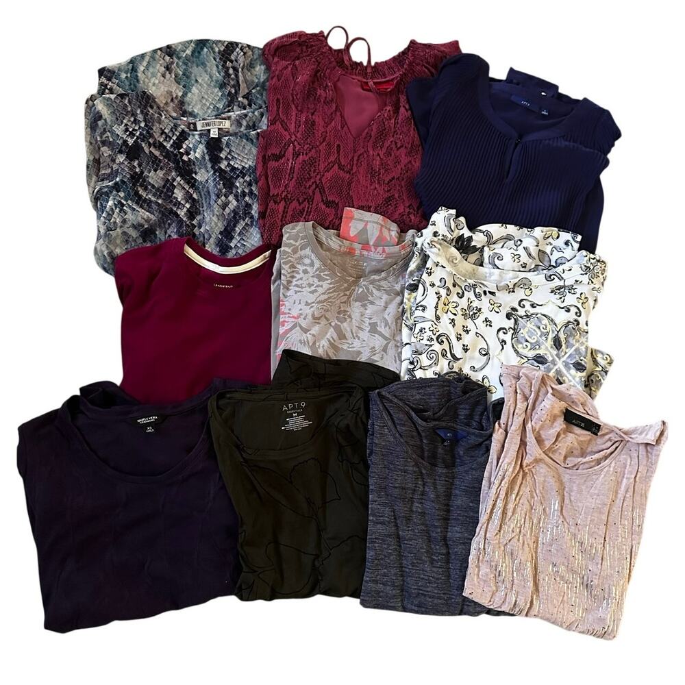 10 Piece Clothing Lot for Resale Apt 9 Vera Wang Lands End